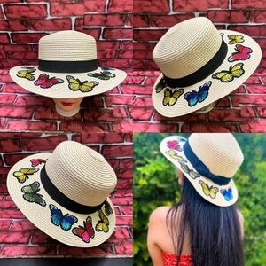 Women’s Butterfly Straw Hat